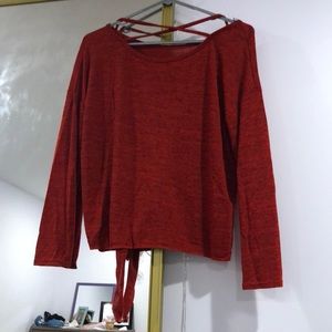 self tie sweater